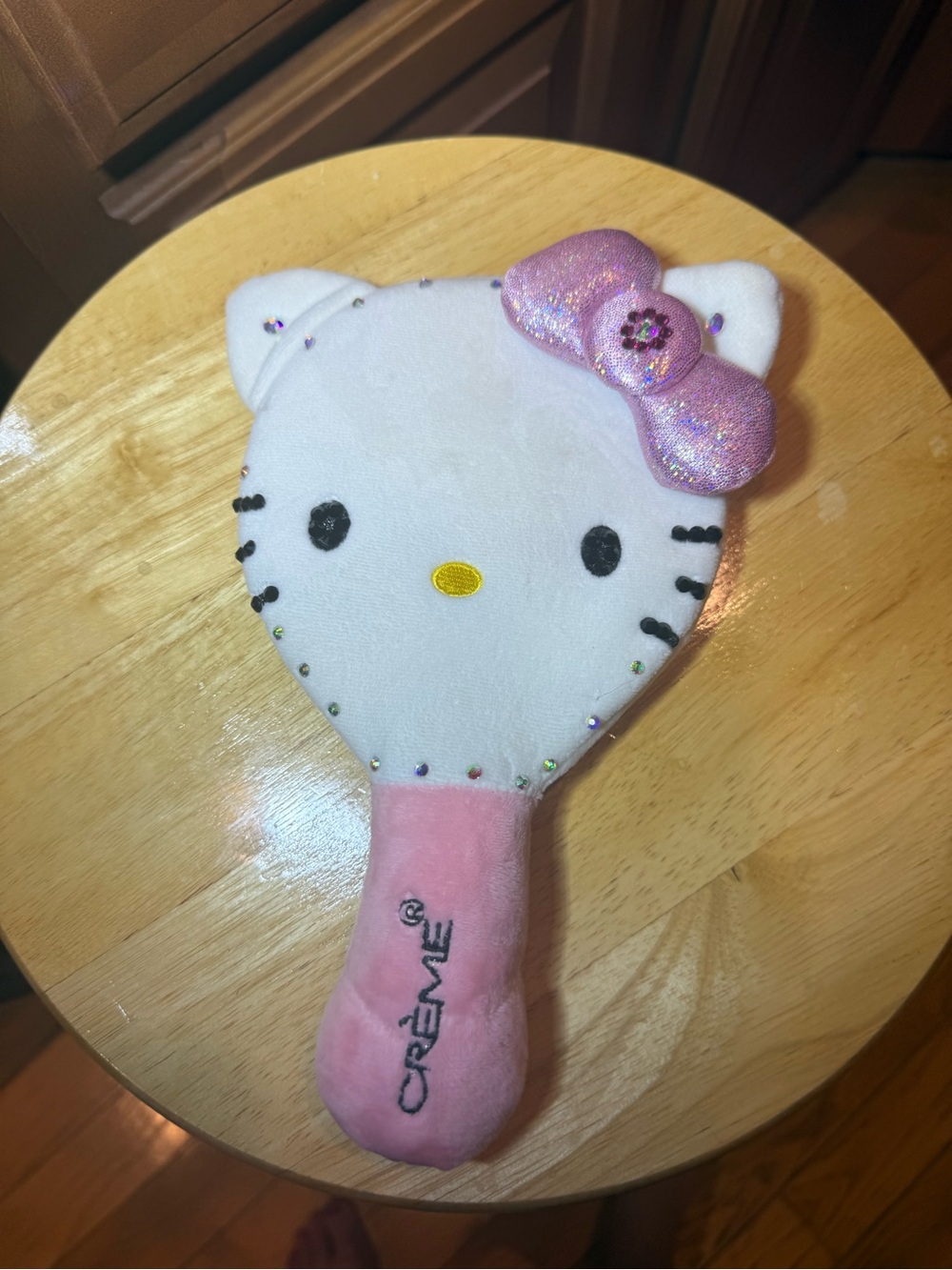 Hello Kitty Hand Mirror with Added sparkly Rhinestones-NEW!